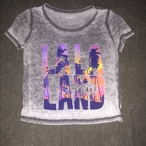 La la land cropped tee